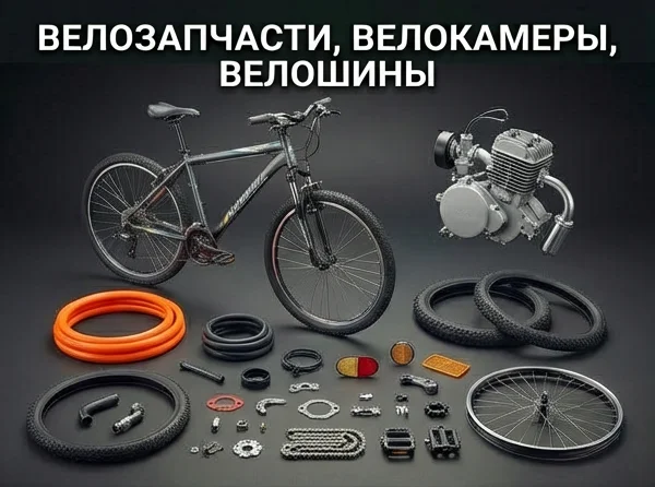 Велозапчасти, велошины, велокамеры