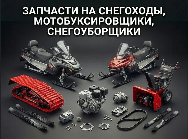 Запчасти на снегоходы, мотобуксировщики и снегоуборщики