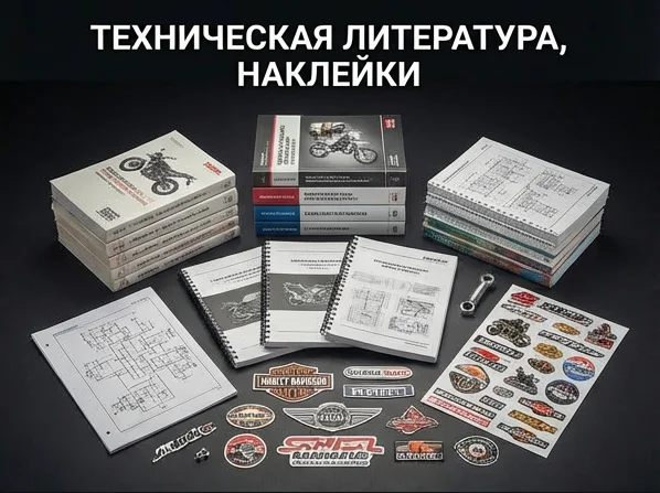 Техническая литература (каталоги, схемы, инструкции), наклейки
