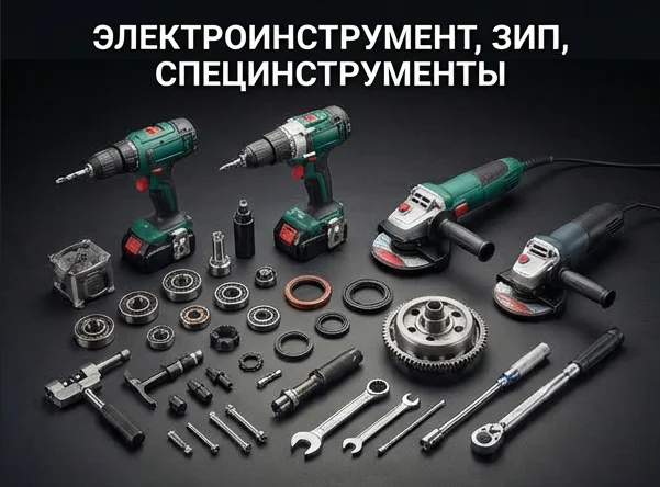 Электроинструмент, ЗиП, Специнструменты