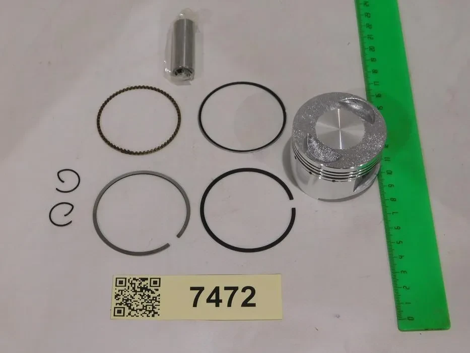 Поршень 57,4 /4-х такт./ 150 см3 "157QMJ" /кольца+палец/ на Скутеры китайские 4-х такт. /125-150см3/ 152QMI, 157QMJ Каталог Вело-Мото
