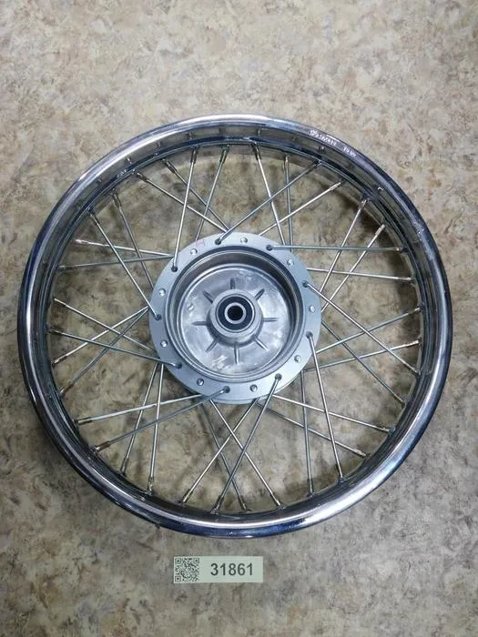 Обод 17"(2,15*17") задний "RACER Panther RC200GY-C2" PAN-2020, ось d=15мм /спицованный/ на Скутеры китайские 4-х такт. Racer, Irbis /50-100см3/ Оригинальны Каталог Вело-Мото