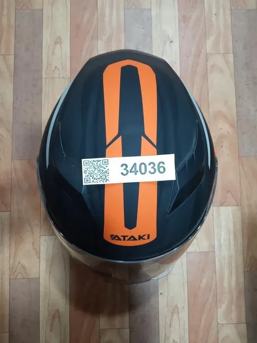 Шлем Ataki "JK316"  черный/оранжевый матовый "XL (61-62)" (интеграл) на Мотошлемы Каталог Вело-Мото