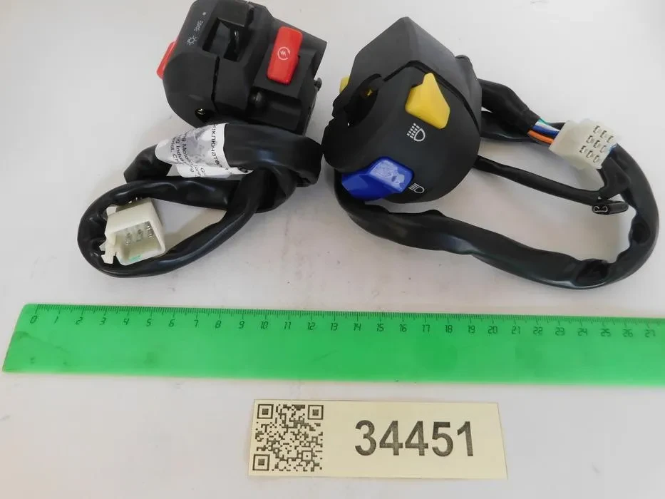 Переключатели руля мотоцикл "RC300-GY8A Enduro-300"  ENA-0010(11)  /лев.+прав./ на Скутеры китайские 4-х такт. Racer, Irbis /50-100см3/ Оригинальны Каталог Вело-Мото