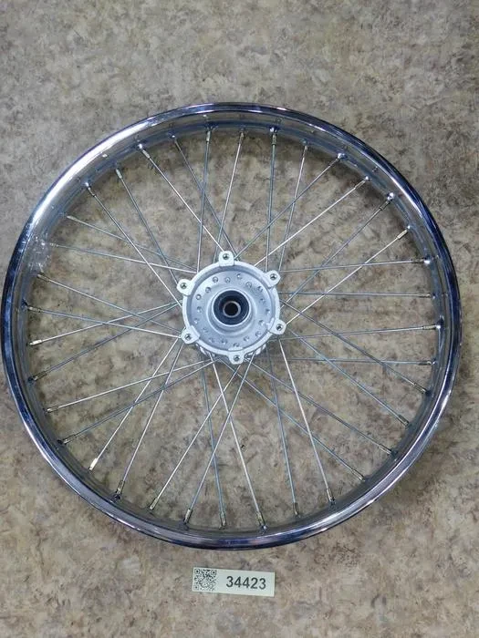 Обод 21"(1,85*21") перед. "RACER RC300-GY8X"  PAN-4017 ось d=15мм  /спицованный/ на Скутеры китайские 4-х такт. Racer, Irbis /50-100см3/ Оригинальны Каталог Вело-Мото
