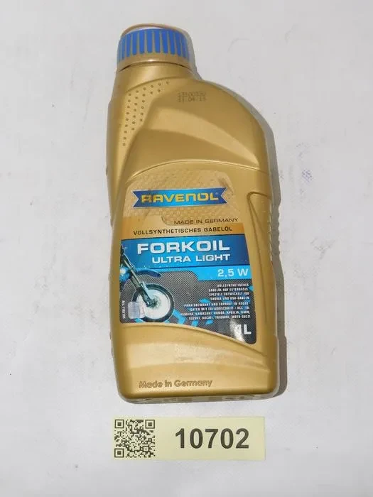 Масло "RAVENOL FORKOIL" Ultra Light 2,5W для вилок и амортизаторов 1л. на Химия, масла Каталог Вело-Мото